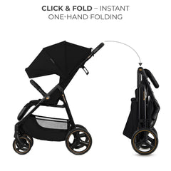 Carucior sport Kinderkraft trig3 onyx black - Publisol.ro