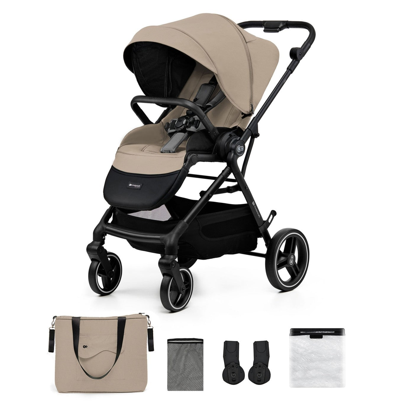 Carucior sport Kinderkraft yoxi, beige - Publisol.ro