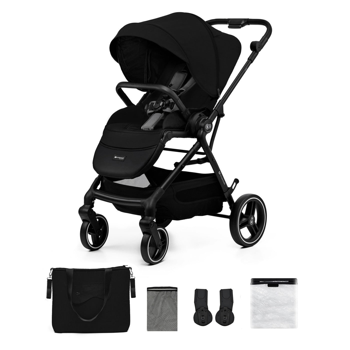 Carucior sport Kinderkraft yoxi, black - Publisol.ro