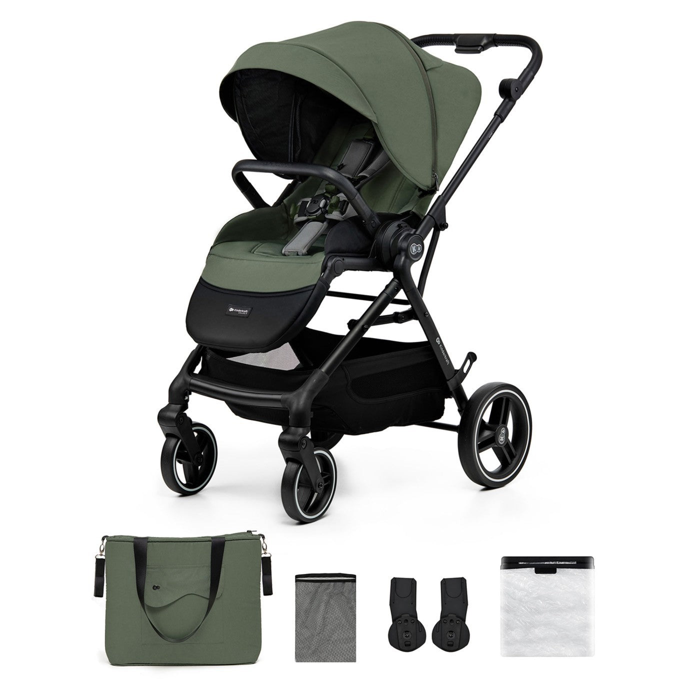 Carucior sport Kinderkraft yoxi, green - Publisol.ro