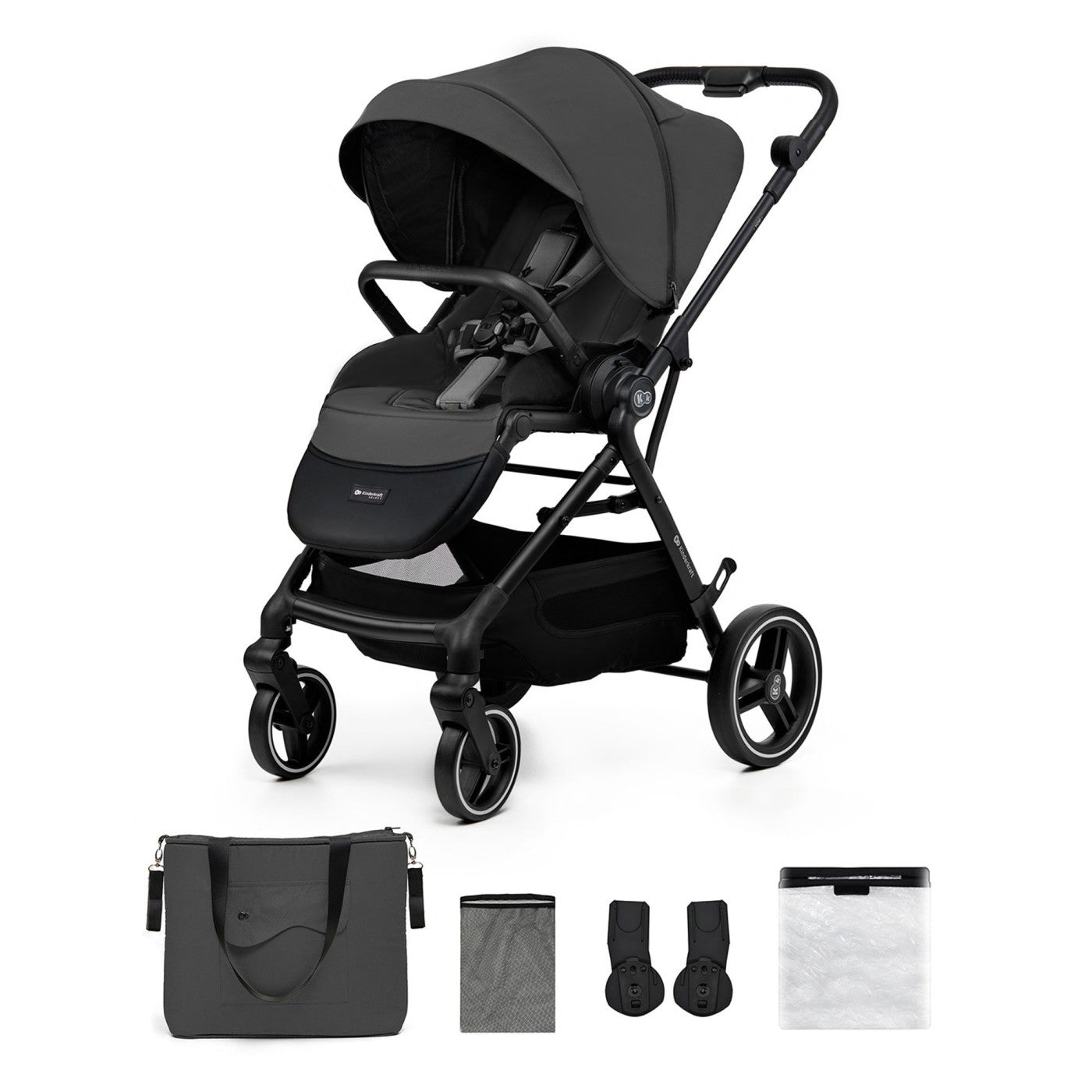 Carucior sport Kinderkraft yoxi, grey - Publisol.ro