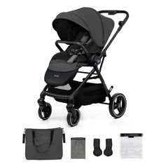 Carucior sport Kinderkraft yoxi, grey - Publisol.ro
