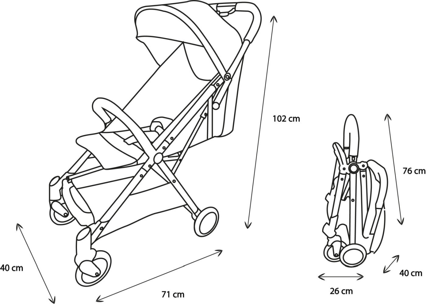 Carucior sport Nania, orla, grey/black - Publisol.ro