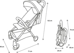 Carucior sport Nania, orla, grey/black - Publisol.ro
