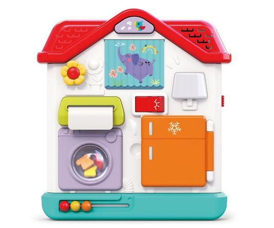 Casuta de jucarie cu activitati senzoriale montessori, Jucarii Bebe - Publisol.ro