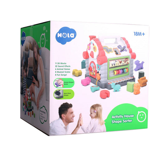 Casuta educativa a animalutelor cu sunete si lumini - Publisol.ro