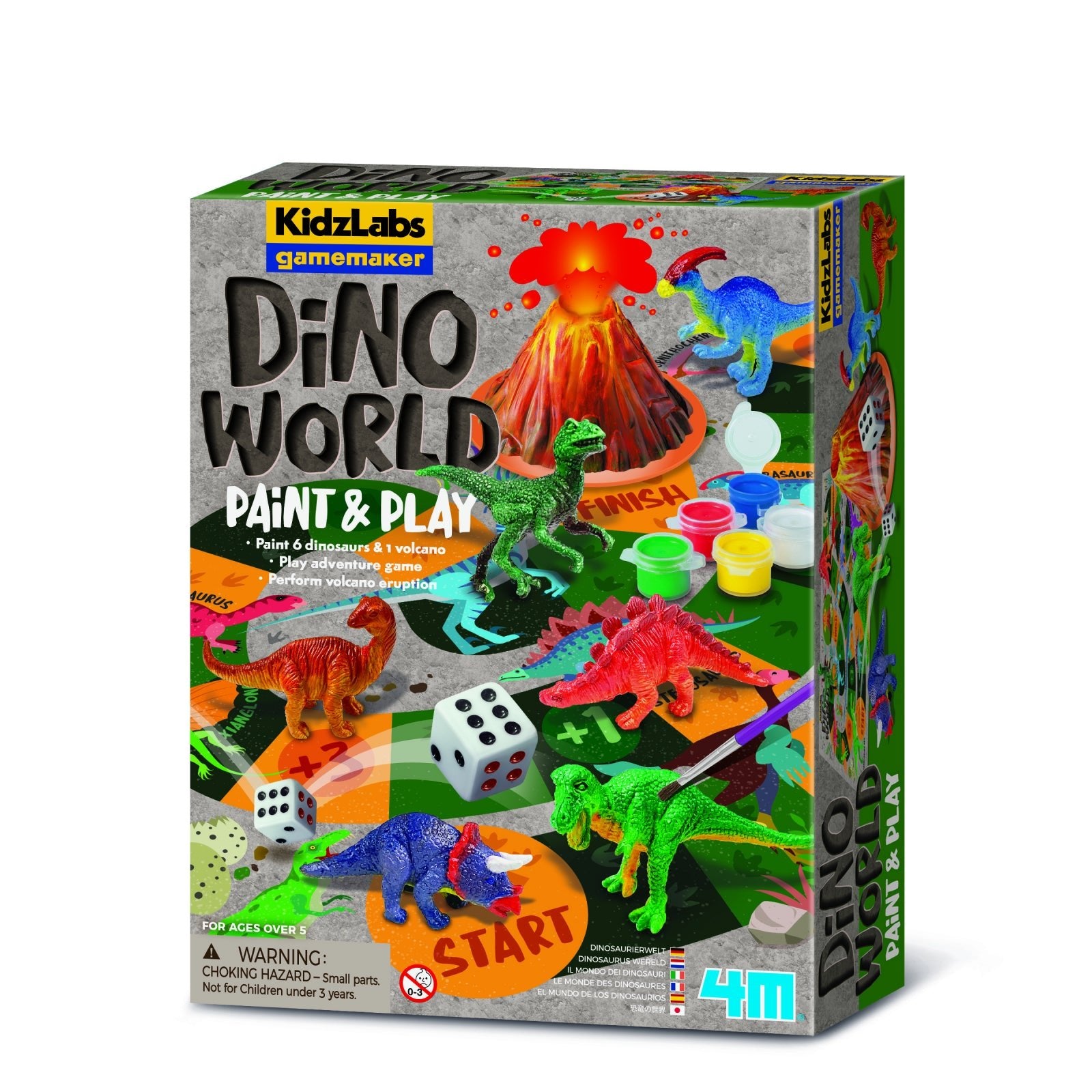 Creaza propriul joc - Lumea Dinozaurilor KidzLabs - 4M - Publisol.ro