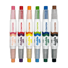 Creioane cerate duble, set de 6, Double up! , 12 culori - Ooly - Publisol.ro