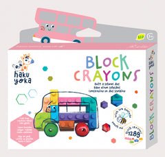 Creioane cerate interconectabile Block Crayons - Autobuz Scolar, Haku Yoka - Avenir