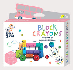 Creioane cerate interconectabile Block Crayons - Autobuz Scolar, Haku Yoka - Avenir - Publisol.ro