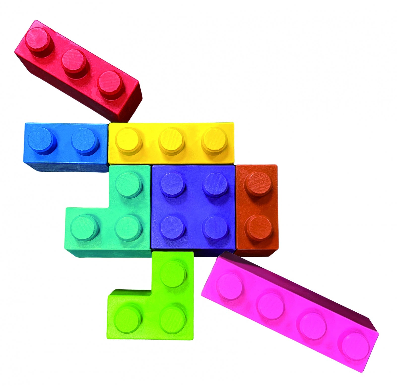 Creioane cerate interconectabile Block Crayons - Dinozaur T - Rex, Haku Yoka - Avenir - Publisol.ro