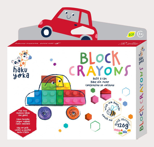 Creioane cerate interconectabile Block Crayons - Masina, Haku Yoka - Avenir - Publisol.ro