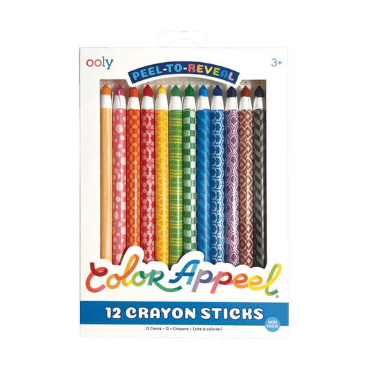 Creioane colorate Color Appeel, set de 12, cu invelis detasabil - Ooly - Publisol.ro