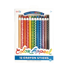 Creioane colorate Color Appeel, set de 12, cu invelis detasabil - Ooly - Publisol.ro