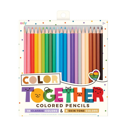 Creioane colorate Color Together - Set de 24 - Ooly - Publisol.ro