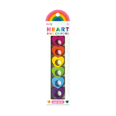 Creioane colorate Inele de inima - set de 6 - Ooly - Publisol.ro