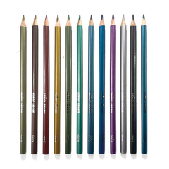 Creioane Colorate Metalice Color Sheen - Set de 12 - Ooly