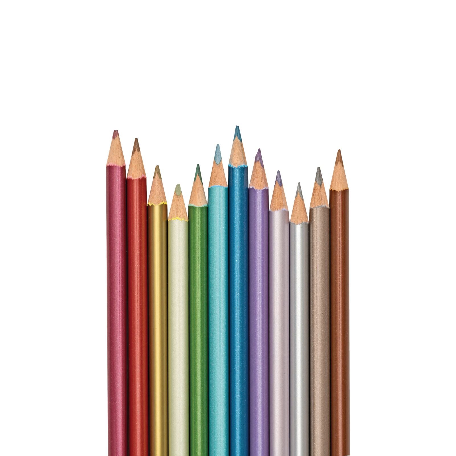 Creioane colorate metalice Modern - Set de 12 - Ooly - Publisol.ro