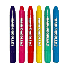 Creioane colorate pentru par Hair Doodlers - set de 6 - Ooly - Publisol.ro