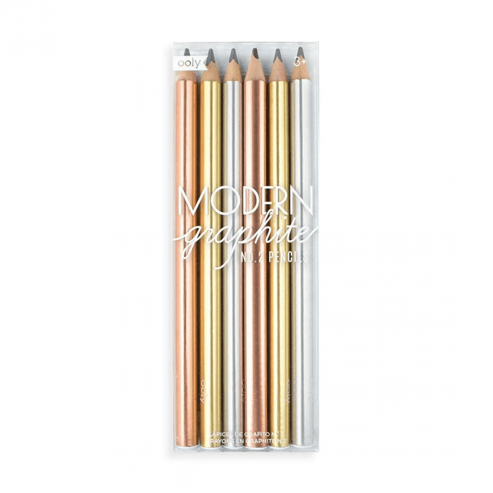 Creioane grafit Modern - Set de 6 - Ooly - Publisol.ro