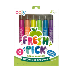 Creioane parfumate Fresh Pick, Apple (Set de 6) - Ooly - Publisol.ro