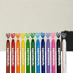 Creioane pictura pentru fata si piele, Body Doodlers, set de 12 - Ooly - Publisol.ro
