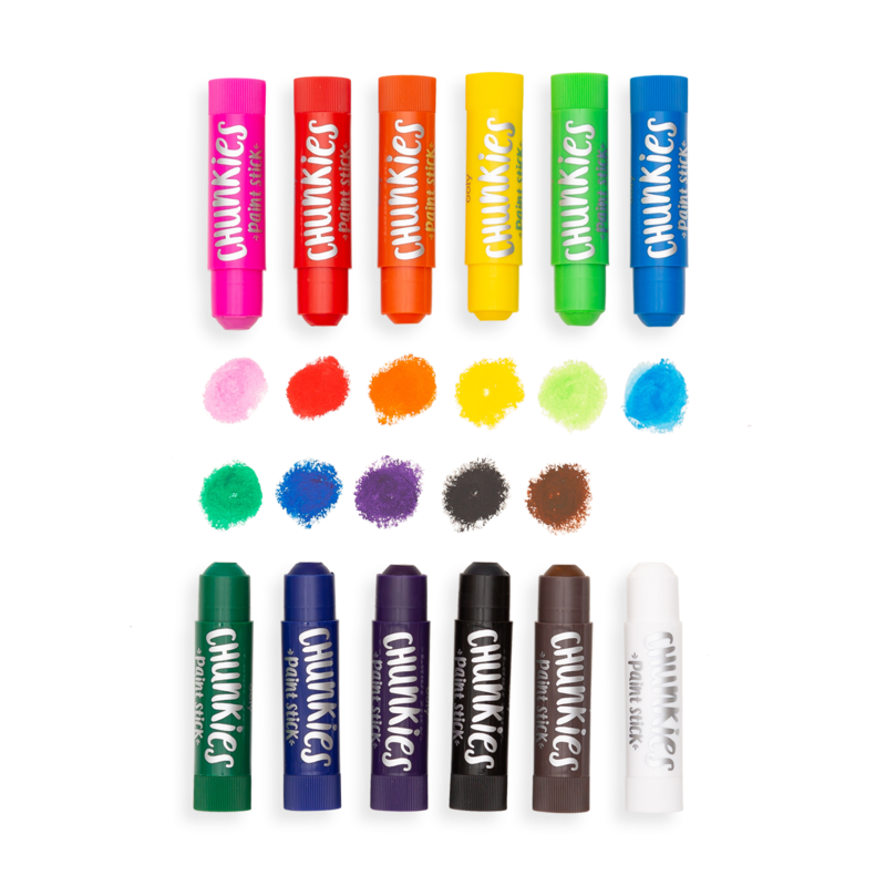 Creioane tempera solida Chunkies, 12 bucati - Ooly - Publisol.ro