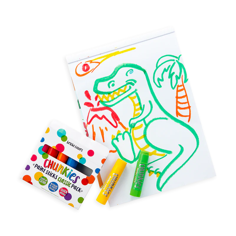 Creioane tempera solida Chunkies, 6 bucati - Ooly - Publisol.ro