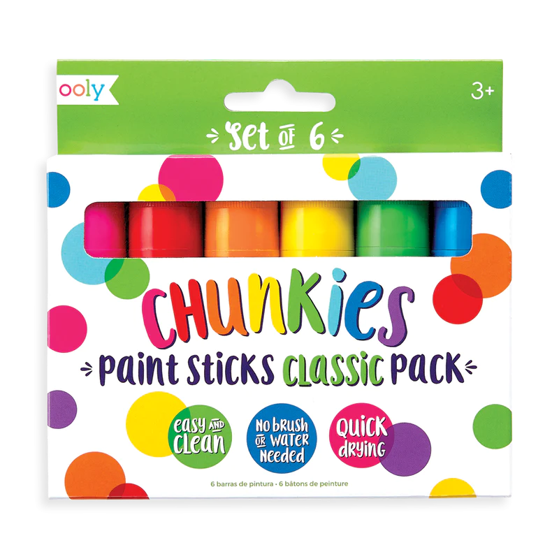Creioane tempera solida Chunkies, 6 bucati - Ooly - Publisol.ro