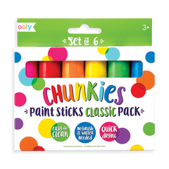 Creioane tempera solida Chunkies, 6 bucati - Ooly - Publisol.ro