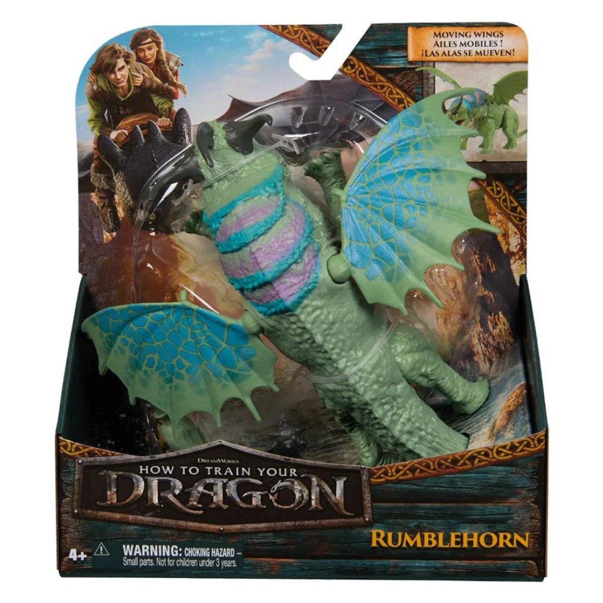 Cum sa iti dresezi dragonul, Figurina Dragon Rumblehorn, 20 cm - Publisol.ro