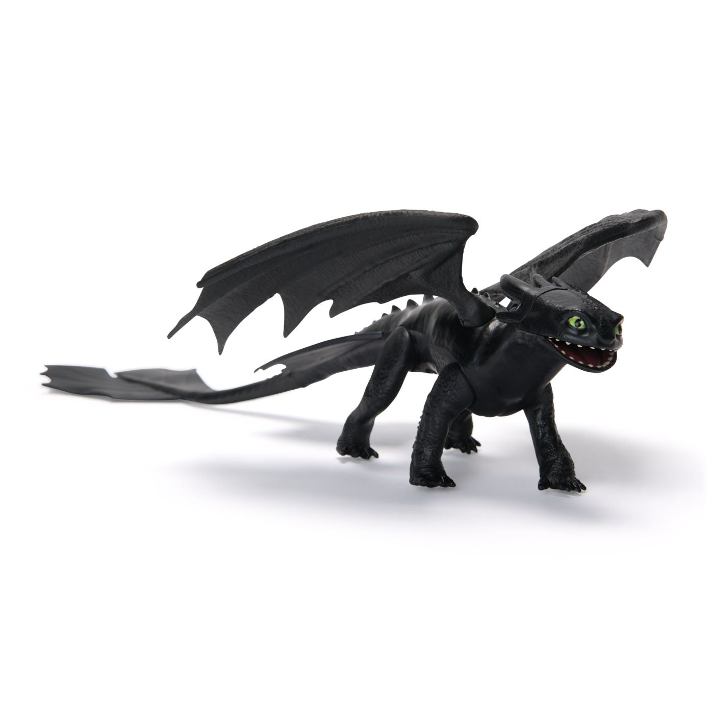 Cum sa iti dresezi dragonul, Figurina Dragon Toothless cu aripi mobile, 20 cm - Publisol.ro