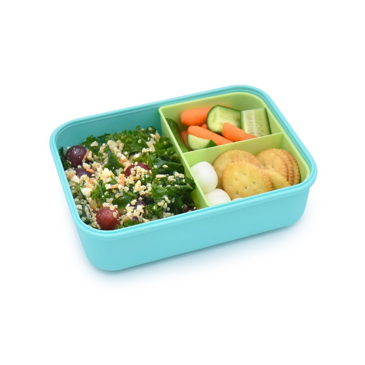 Cutie pranz bento 1250ml cutie detasabila melii blue mint lime, Melii - Publisol.ro