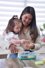 Cutie snack 4 compartimente, blue, Melii - Publisol.ro