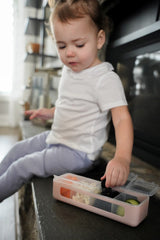 Cutie snack 4 compartimente, roz, Melii - Publisol.ro