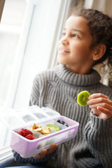 Cutie snack 4 compartimente, roz, Melii - Publisol.ro