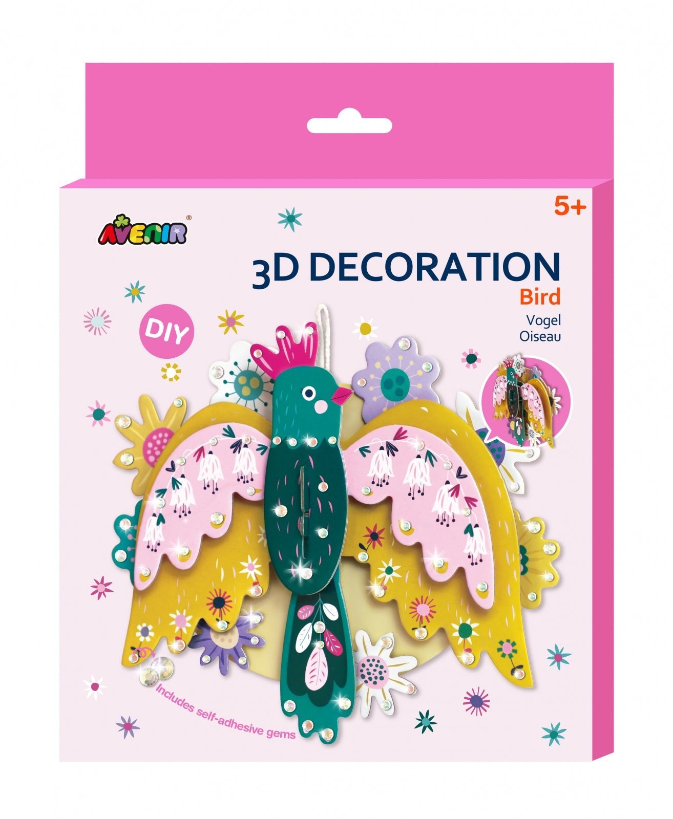 Decoratiune 3D - Pasare - Avenir - Publisol.ro