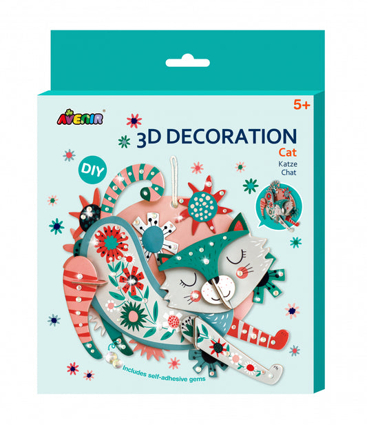 Decoratiune 3D - Pisica - Avenir