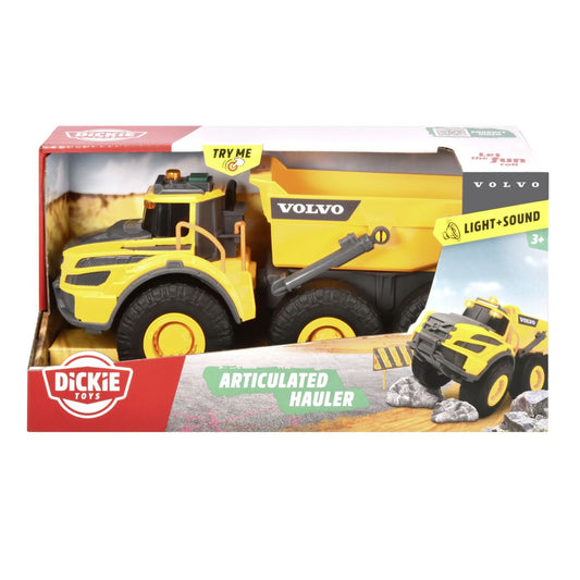 Dickie basculanta volvo articulat cu sunete si lumini 23cm, Simba - Publisol.ro