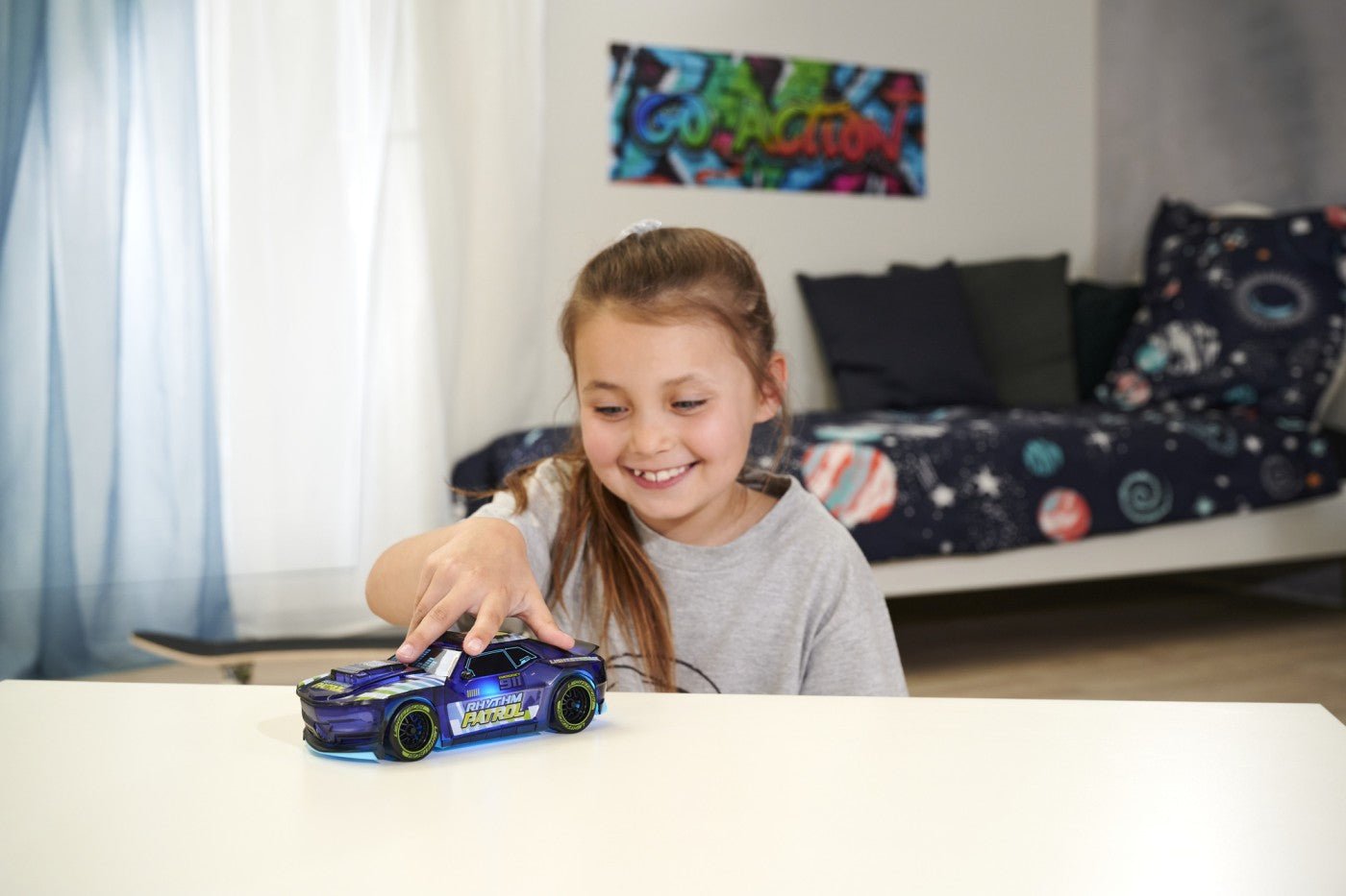 Dickie masinuta cu telecomanda rhythm patrol 20 cm - Publisol.ro