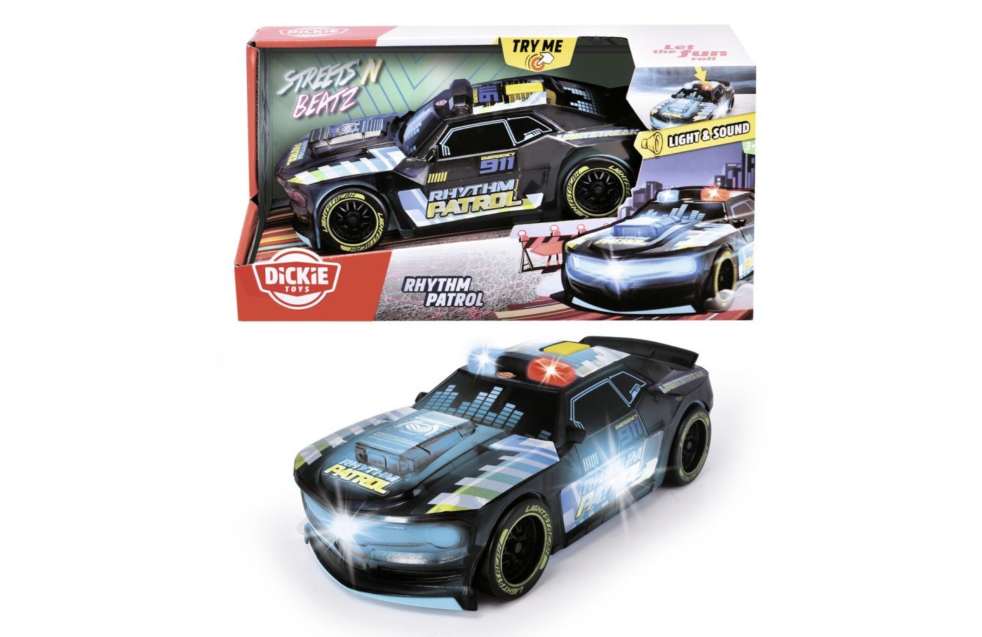 Dickie masinuta cu telecomanda rhythm patrol 20 cm - Publisol.ro