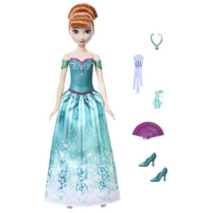 Disney Frozen spin and reveal papusa Anna cu evantai - Publisol.ro