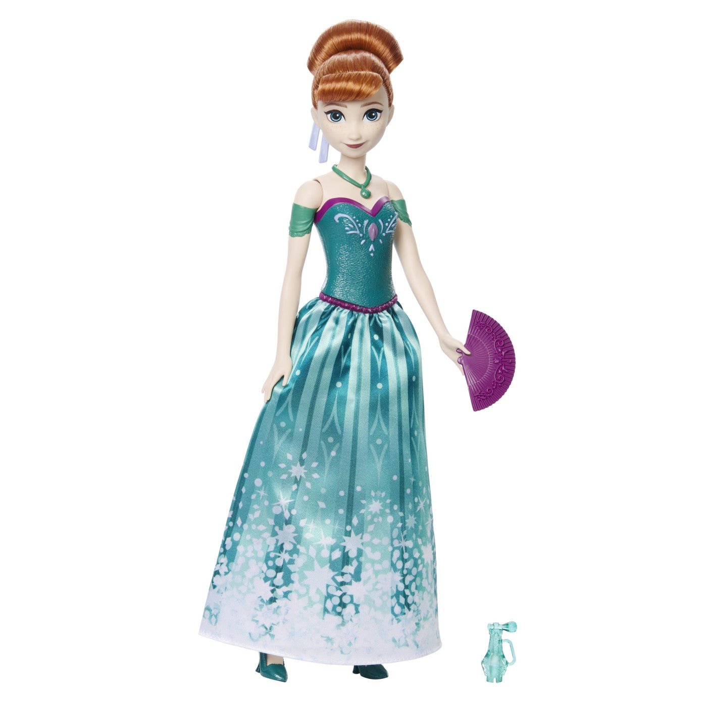 Disney Frozen spin and reveal papusa Anna cu evantai - Publisol.ro