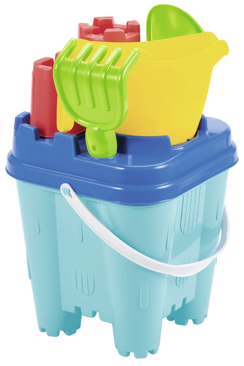 Ecoiffier galetusa castel cu accesorii de nisip 18.5 cm - Publisol.ro