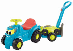 Ecoiffier set tractor ride cu remorca si cositoare - Publisol.ro