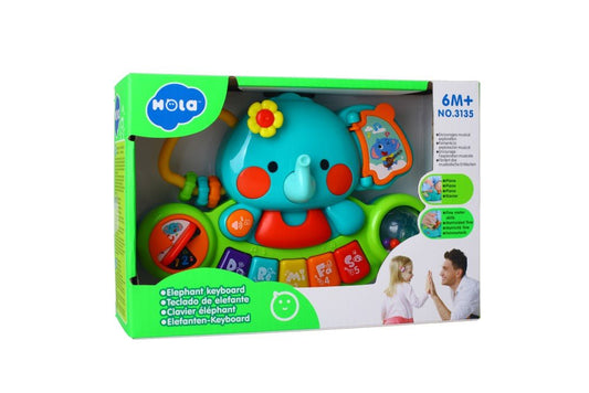 Elefant pianina muzicala , Jucarii Bebe - Publisol.ro