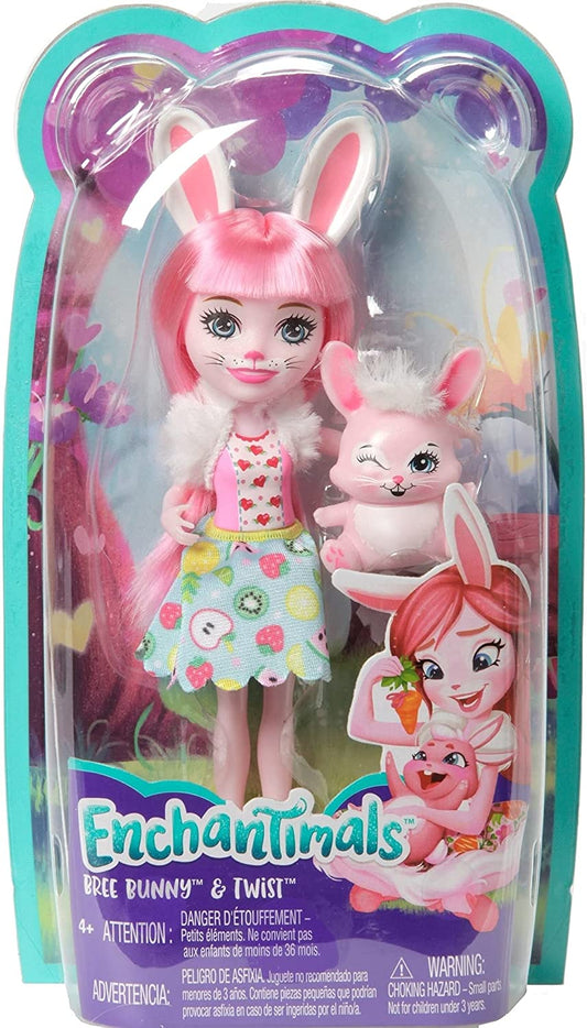 Enchantimals papusi cu animalute bree bunny si twist, Mattel - Publisol.ro