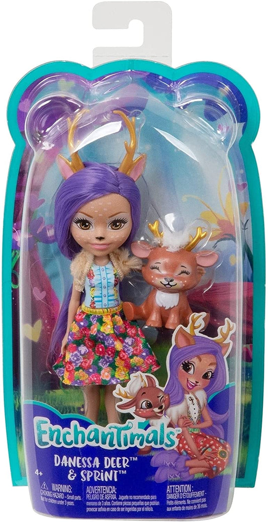 Enchantimals papusi cu animalute danessa deer si sprint, Mattel - Publisol.ro