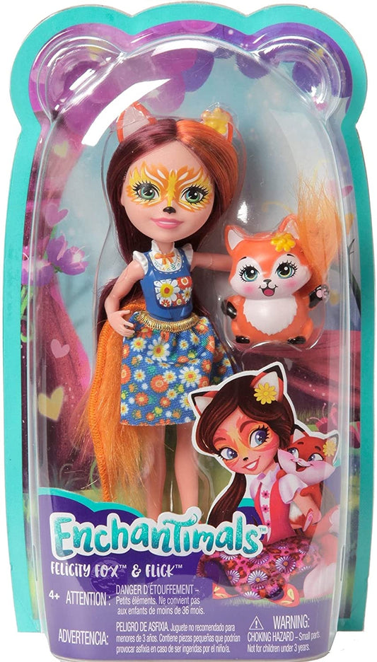 Enchantimals papusi cu animalute felicity fox si flick, Mattel - Publisol.ro