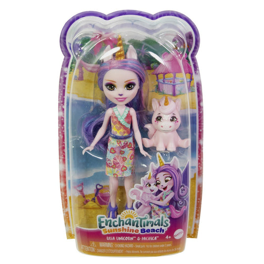 Enchantimals papusi si animalute ulia unicorn si pacifica, Mattel - Publisol.ro